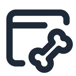 Browser Bone Line Icon