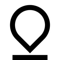 Map Pin 5 Line Icon
