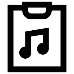 Music Clipboard Icon