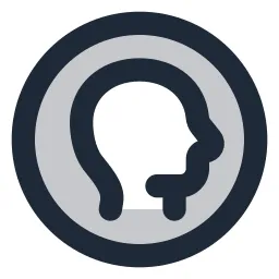 Head Circle Duotone Icon