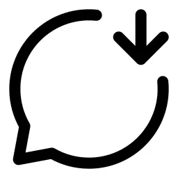 Bubble Download Icon