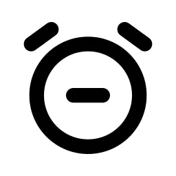 Alarm Minus Line Icon