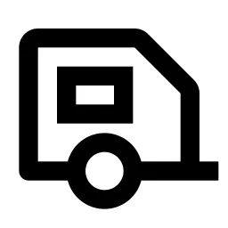 Caravan Line Icon