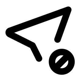 Location Cancel Line Icon