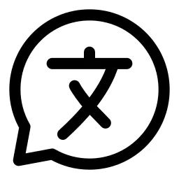 Chat Bubble Translate Icon