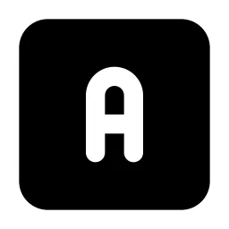 Square Letter A Icon