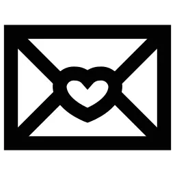 Heart Unread Envelope Icon