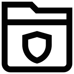 Folder Shield Icon