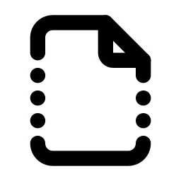 File Broken Line Icon