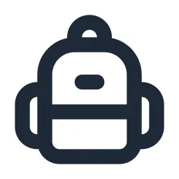 Backpack Line Icon