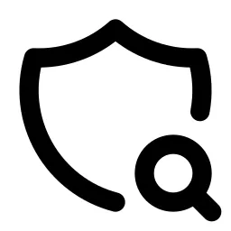 Shield Search Line Icon