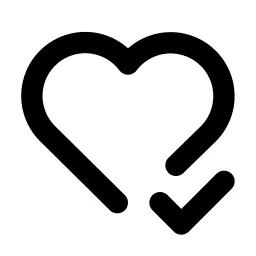 Heart Check Line Icon