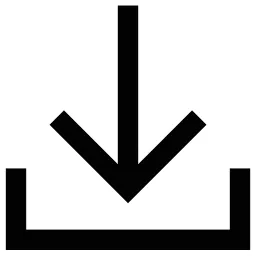 Arrow Down To Bracket Icon