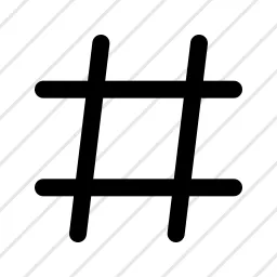 Hashtag # Icon