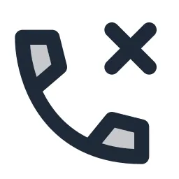 Phone Close Duotone Icon