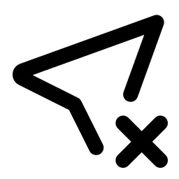 Location Broken Line Icon