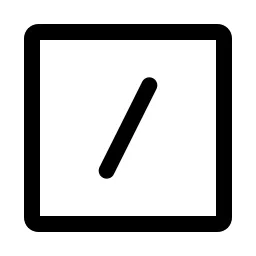 Slash Square Icon