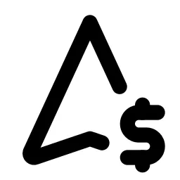 Navigation Dollar Line Icon