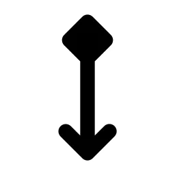 Arrow Down Rhombus Icon