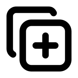 Copy Plus Line Icon