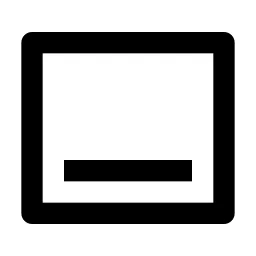 Layout Bottom 2 Line Icon
