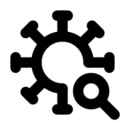 Virus Search Line Icon