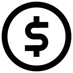Dollar Sign Circle Icon