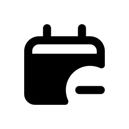 Calendar Minus Fill Icon