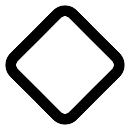 Square Rotated Line Icon