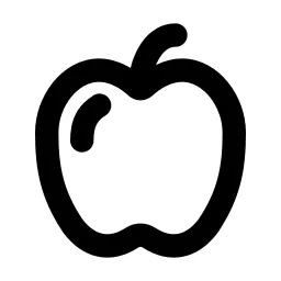 Apple Line Icon