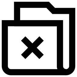 Folder Xmark Icon