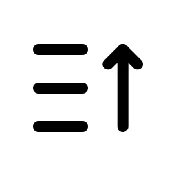 Sort Ascending Duo Icon