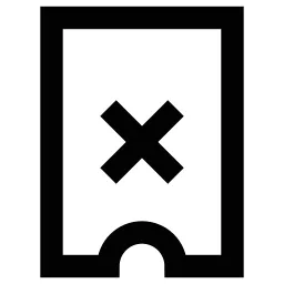 Ticket Xmark Icon