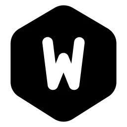 Hexagon Letter W Icon