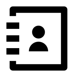 Contacts Book 3 Line Icon