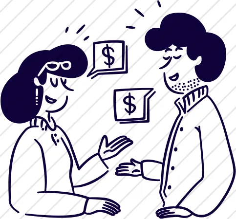 People Discussing Money