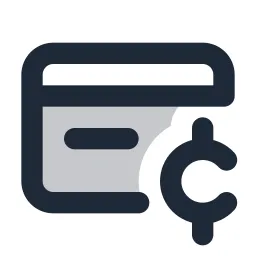 Credit Card Cent Duotone Icon