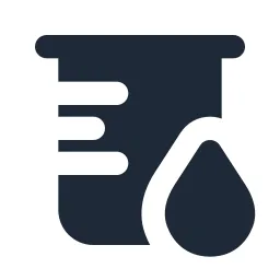 Beaker Drop Solid Icon