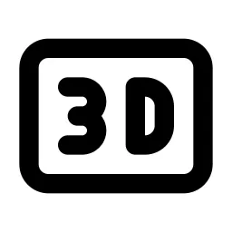 Badge 3d Line Icon