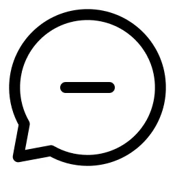 Chat Minus In Icon