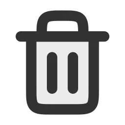 Trash Duotone Icon