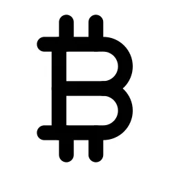 Currency Bitcoin Line Icon