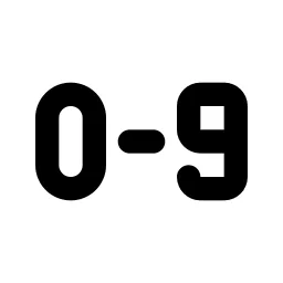 Sort 0 9 Line Icon