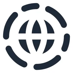 Globe Field Solid Icon