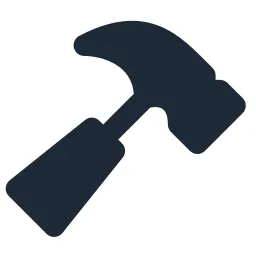Hammer 2 Solid Icon