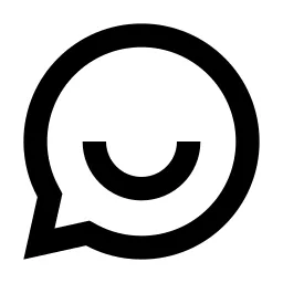 Chat Smile 2 Line Icon
