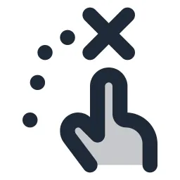 Hand Pointer Destination Duotone Icon