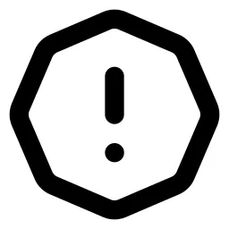 Alert Octagon Line Icon
