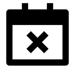 Calendar Close Fill Icon