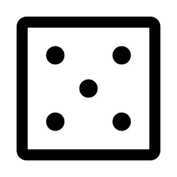 Dice Five Icon